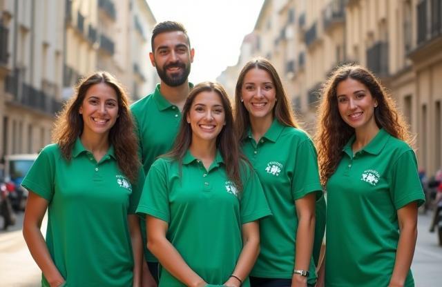 L'équipe de Nettoyage Éclat posant à Lyon